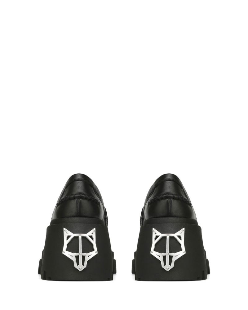 Naked Wolfe Swish δερματινα Loafers γυναικεια μαυρα | GREECE YDBOV5278